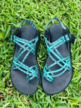 Chaco ZX3 Green Aqua Chukwalla Strappy Outdoor Hiking Sandals